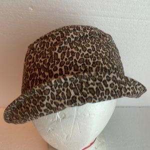 Y2K vintage 2000 Baby gap leopard bucket hat animal print brown tan 2-4 yrs XL